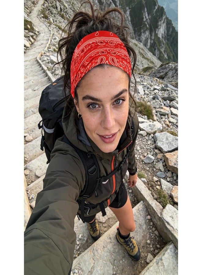 جاسيا عصابات رأس عريضة من جاسيا للنساء، أغطية رأس بوهيمية، ربطات شعر معقودة، إكسسوارات شعر توربان - Image 4
